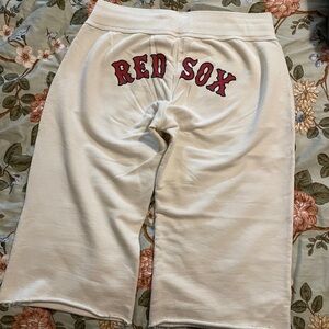 Vintage Red Sox Banner '47 White Sweatpants.